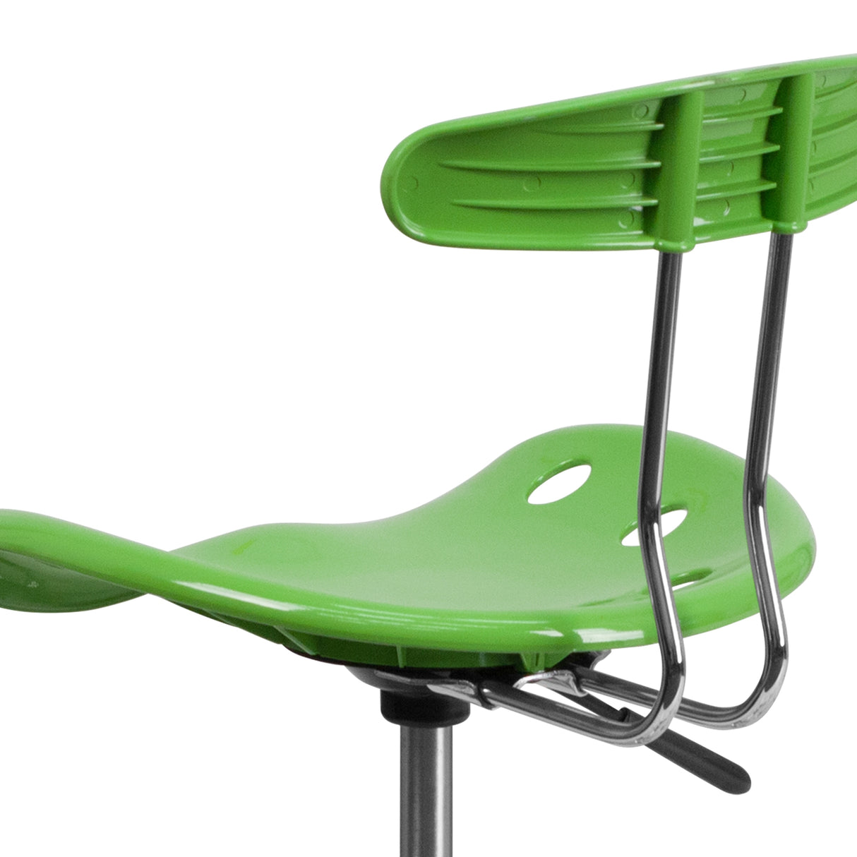 Vibrant Chrome Tractor Seat Drafting Stool