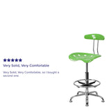 Vibrant Chrome Tractor Seat Drafting Stool
