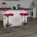 Vibrant Chrome Tractor Seat Drafting Stool