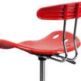 Vibrant Chrome Tractor Seat Drafting Stool