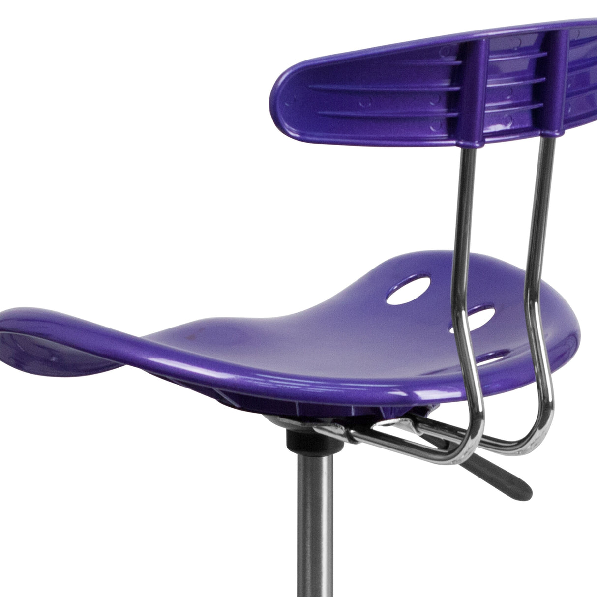 Vibrant Chrome Tractor Seat Drafting Stool