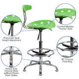 Vibrant Chrome Tractor Seat Drafting Stool