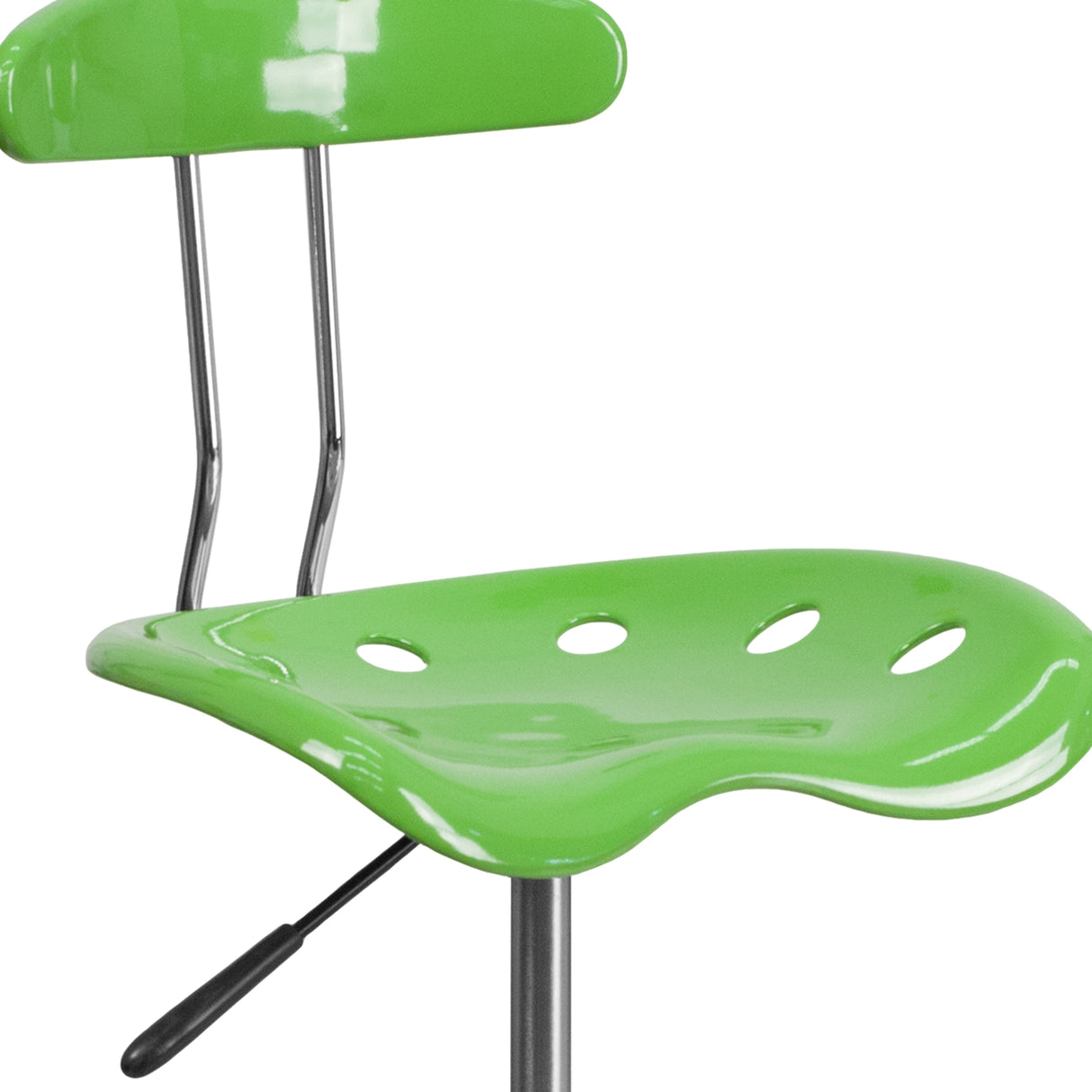 Vibrant Chrome Tractor Seat Drafting Stool