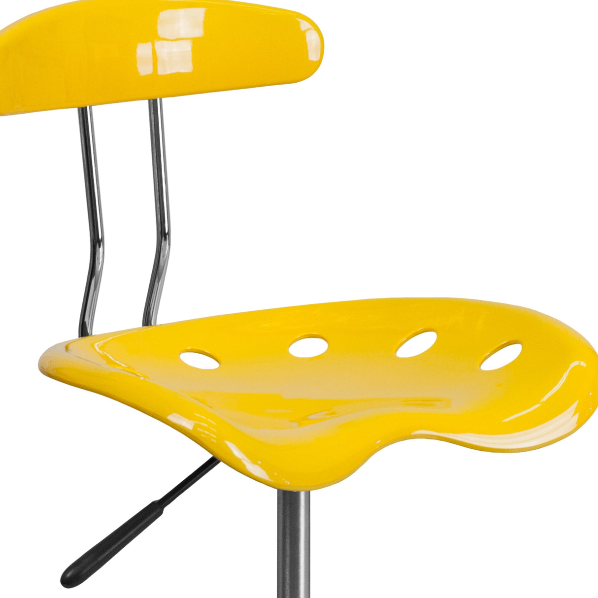 Vibrant Chrome Tractor Seat Drafting Stool