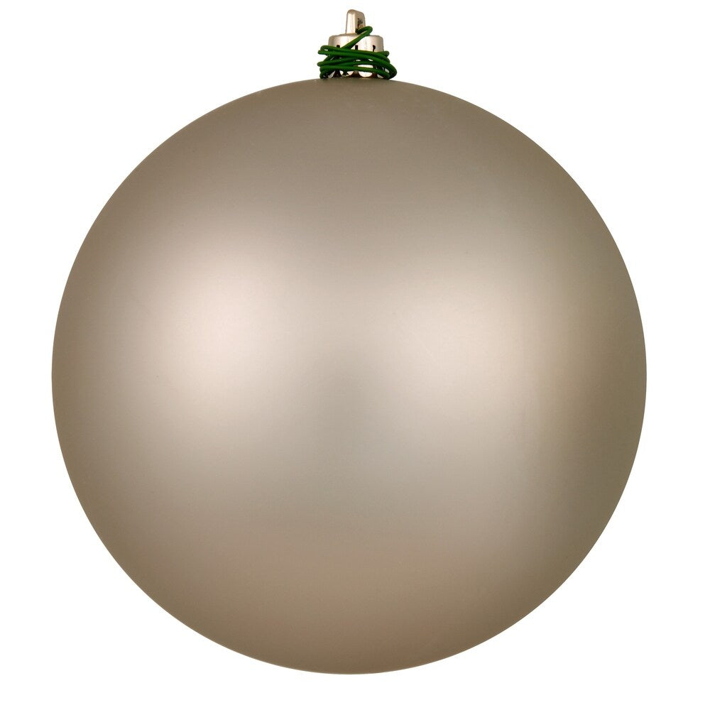 Vickerman 10" Oat Matte Ball Ornament - Tan