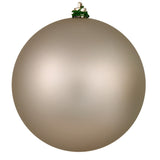 Vickerman 10" Oat Matte Ball Ornament - Tan