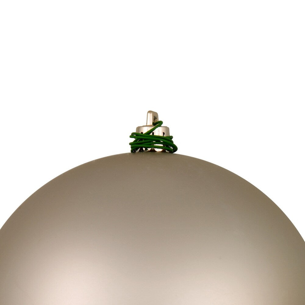 Vickerman 10" Oat Matte Ball Ornament - Tan