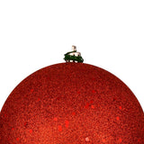 Vickerman 12" Bittersweet 4-Finish Ball Ornament Assortment, 4 per Bag - Red
