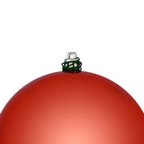 Vickerman 12" Bittersweet 4-Finish Ball Ornament Assortment, 4 per Bag - Red