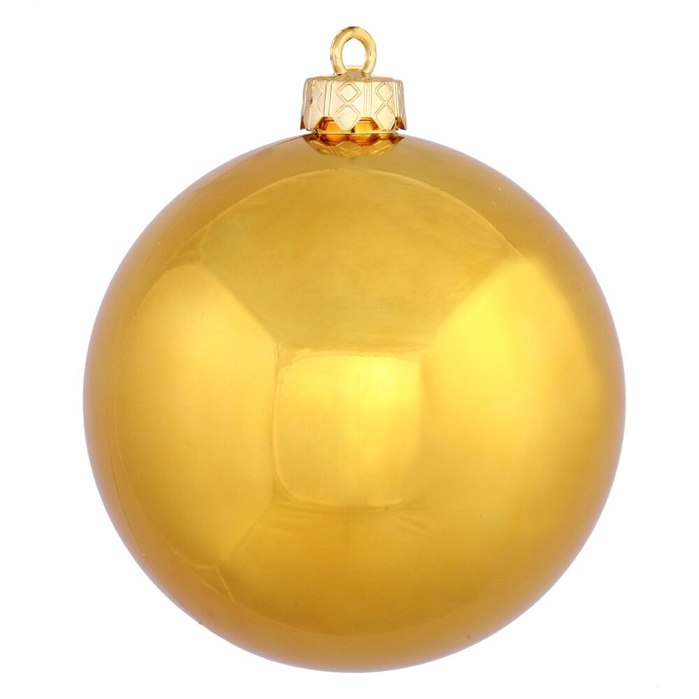 Vickerman 2.4" Antique Gold Shiny Ball Ornament, 60 per box.