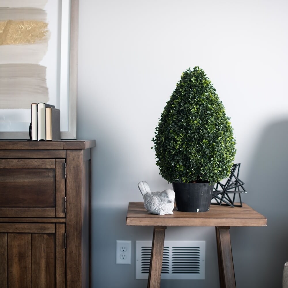 Vickerman 24" Green Boxwood Everyday Topiary