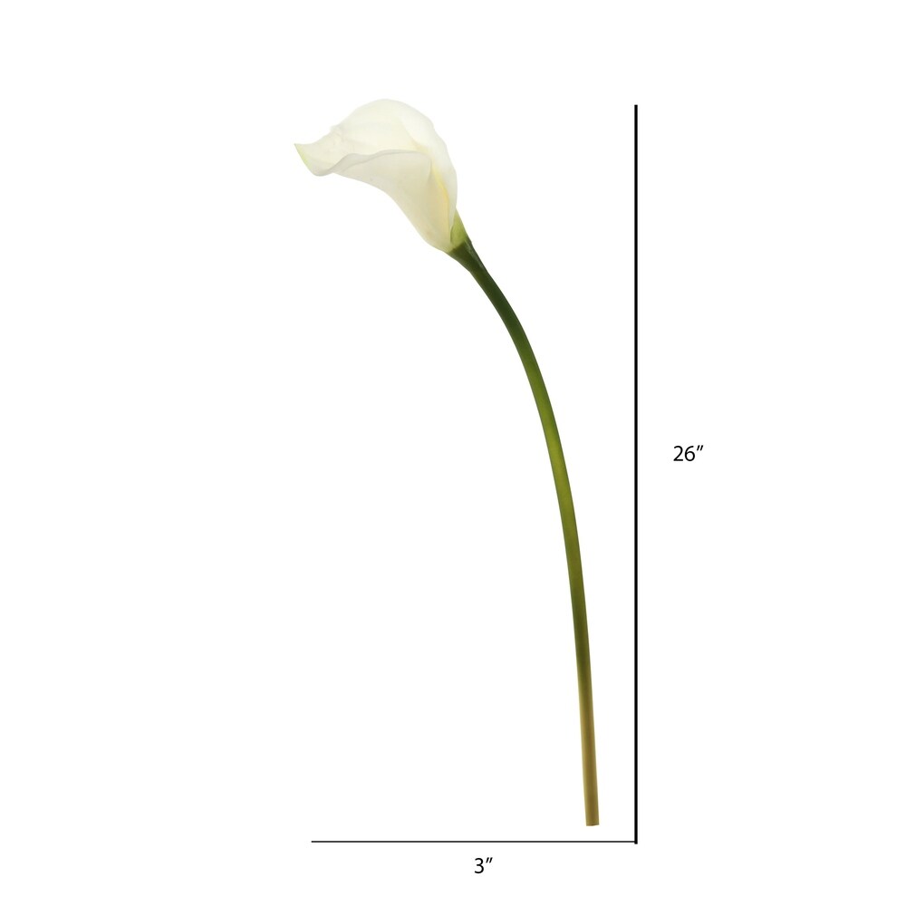 Vickerman 26" White Lily Floral Stem