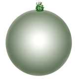 Vickerman 3" Frosty Mint Shiny Ball Ornament, 12 per Bag