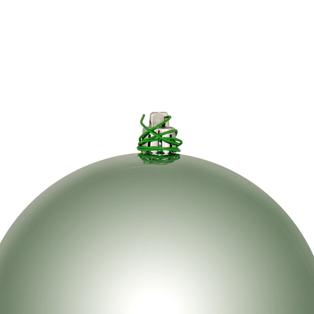 Vickerman 3" Frosty Mint Shiny Ball Ornament, 12 per Bag
