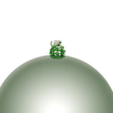 Vickerman 3" Frosty Mint Shiny Ball Ornament, 12 per Bag