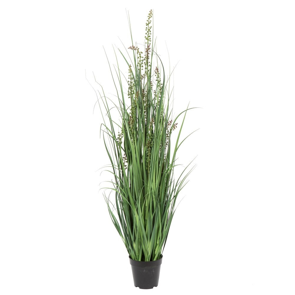 Vickerman 48" PVC Artificial Potted Green Sheep's Grass