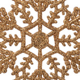 Vickerman 4" Rose Gold Glitter Snowflake Christmas Ornament, 24 per Box