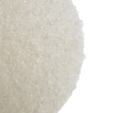 Vickerman 4" White Beaded Ball Ornament, 6 per Bag