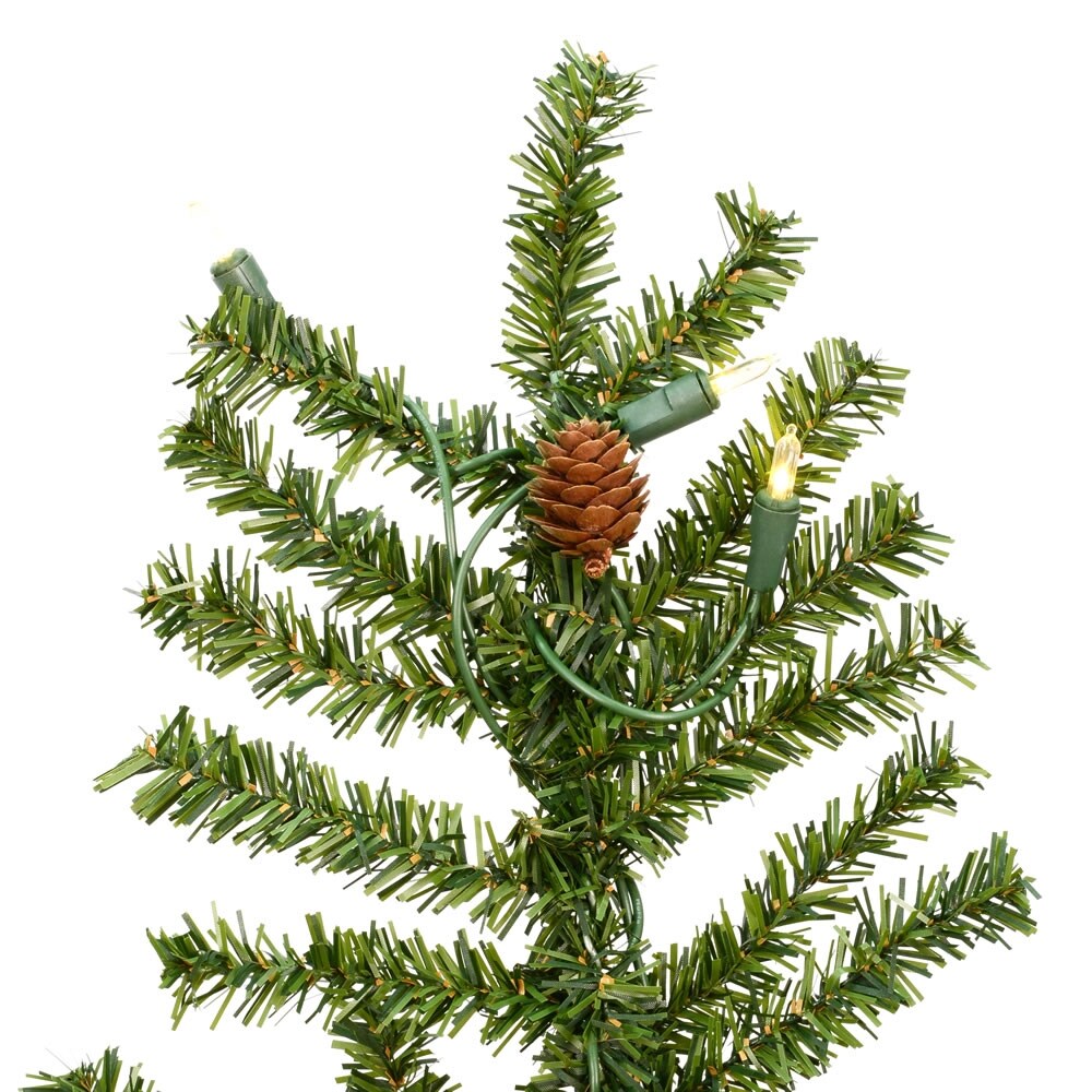 Vickerman 4' Alpine Artificial Christmas Tree, Warm White Dura-lit LED Lights