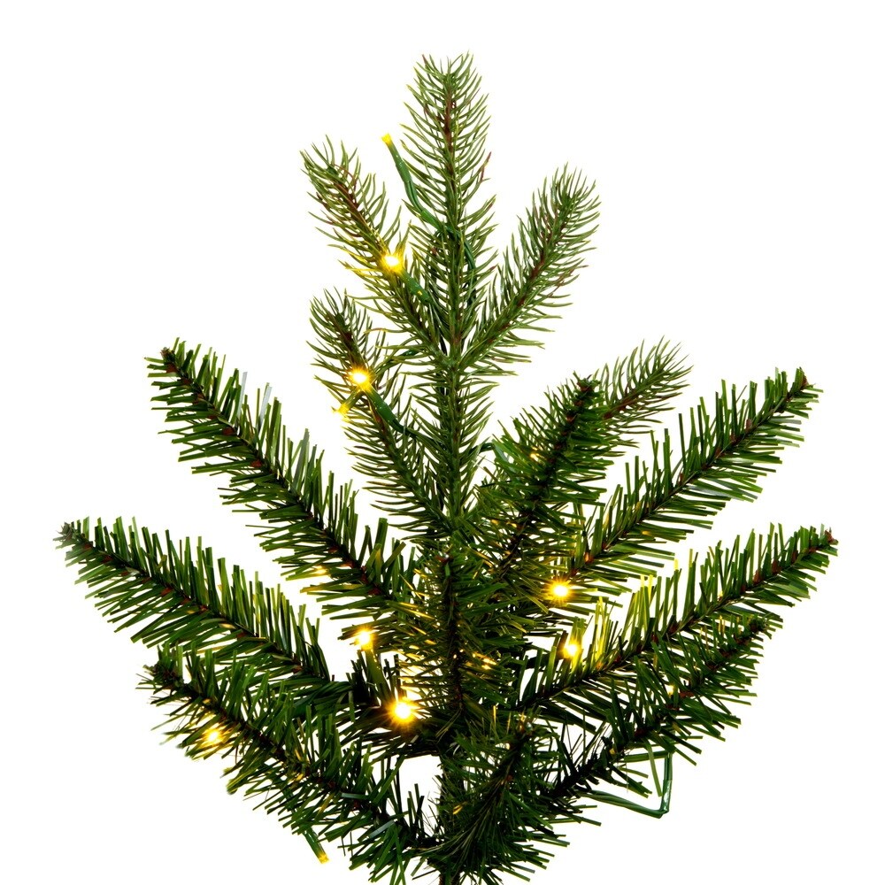 Vickerman 5.5' x 36" Brighton Pine Artificial Christmas Tree, 3mm LED Color Changing Lights