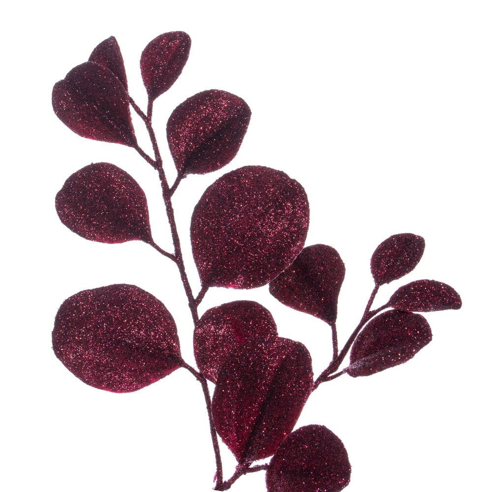 Vickerman 6' Burgundy Artificial Dogwood Glitter Garland.
