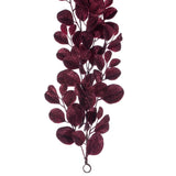 Vickerman 6' Burgundy Artificial Dogwood Glitter Garland.
