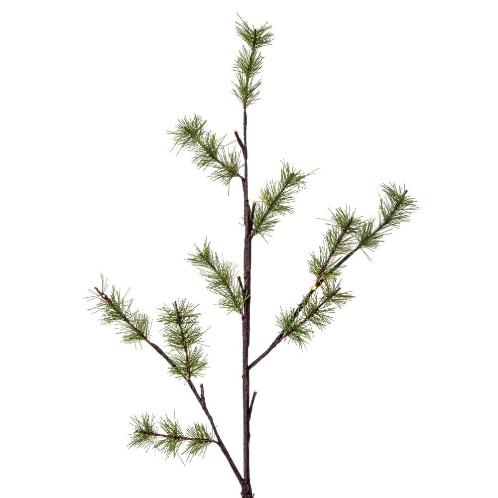 Vickerman 7' Green Mini Pine Twig Tree, Warm White 3mm Wide Angle LED lights.