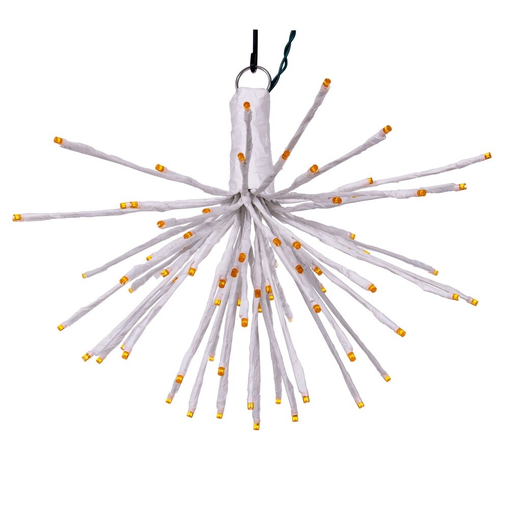 Vickerman 80Lt x 16" White Starburst Orange 5mm LED Wide Angle Lights