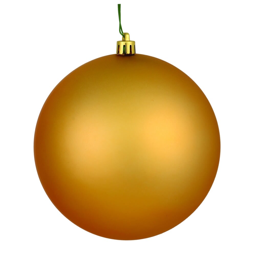 Vickerman 8" Copper/Gold Matte Ball UV Drilled, 1 per Bag - Gold