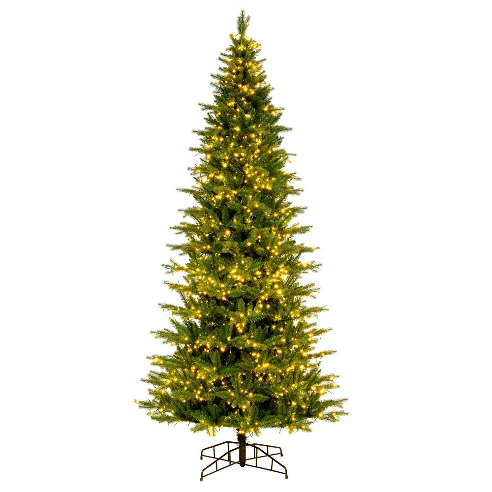 Vickerman 9' x 52" Brighton Pine Artificial Christmas Tree, 3mm LED Color Changing Lights