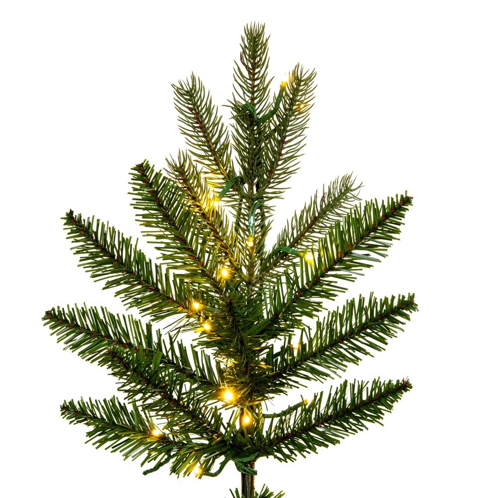 Vickerman 9' x 52" Brighton Pine Artificial Christmas Tree, 3mm LED Color Changing Lights