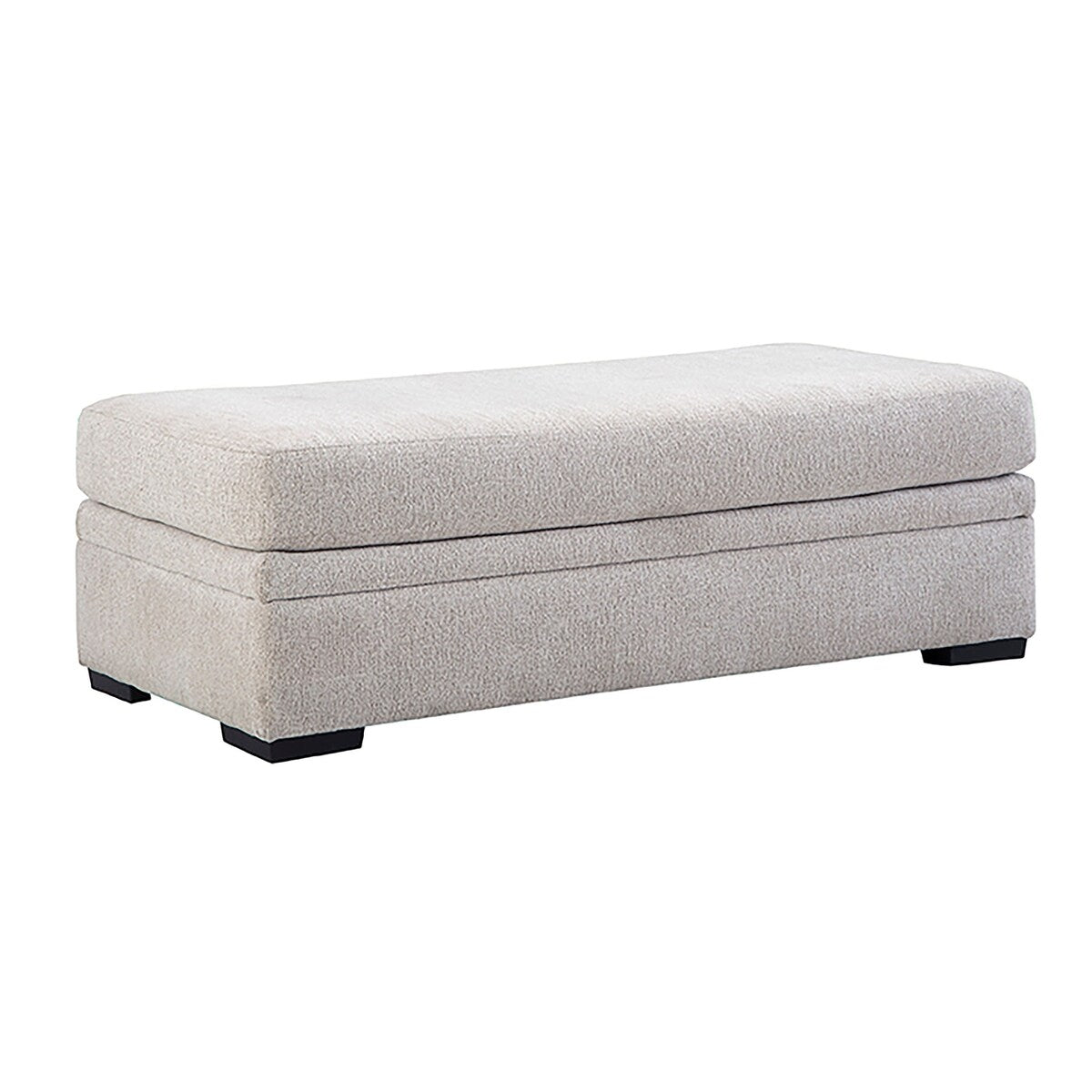 Victor 3-Piece Chaise Sectional with Ottoman, Sand