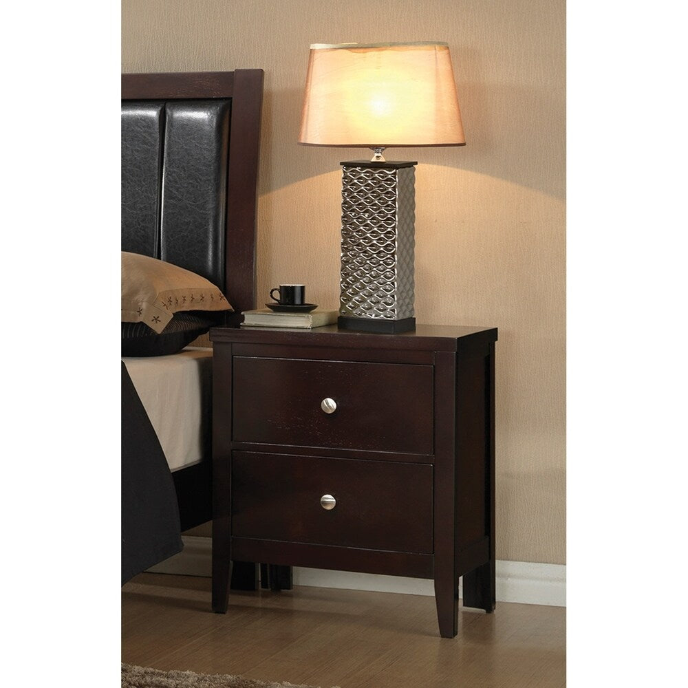 Victor Cappuccino 3-piece Upholstered Bedroom Set with Chest