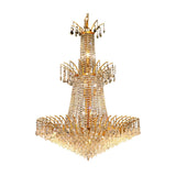 Victoria 18 light Gold Chandelier Clear SwarovskiÆ Elements Crystal - One Size
