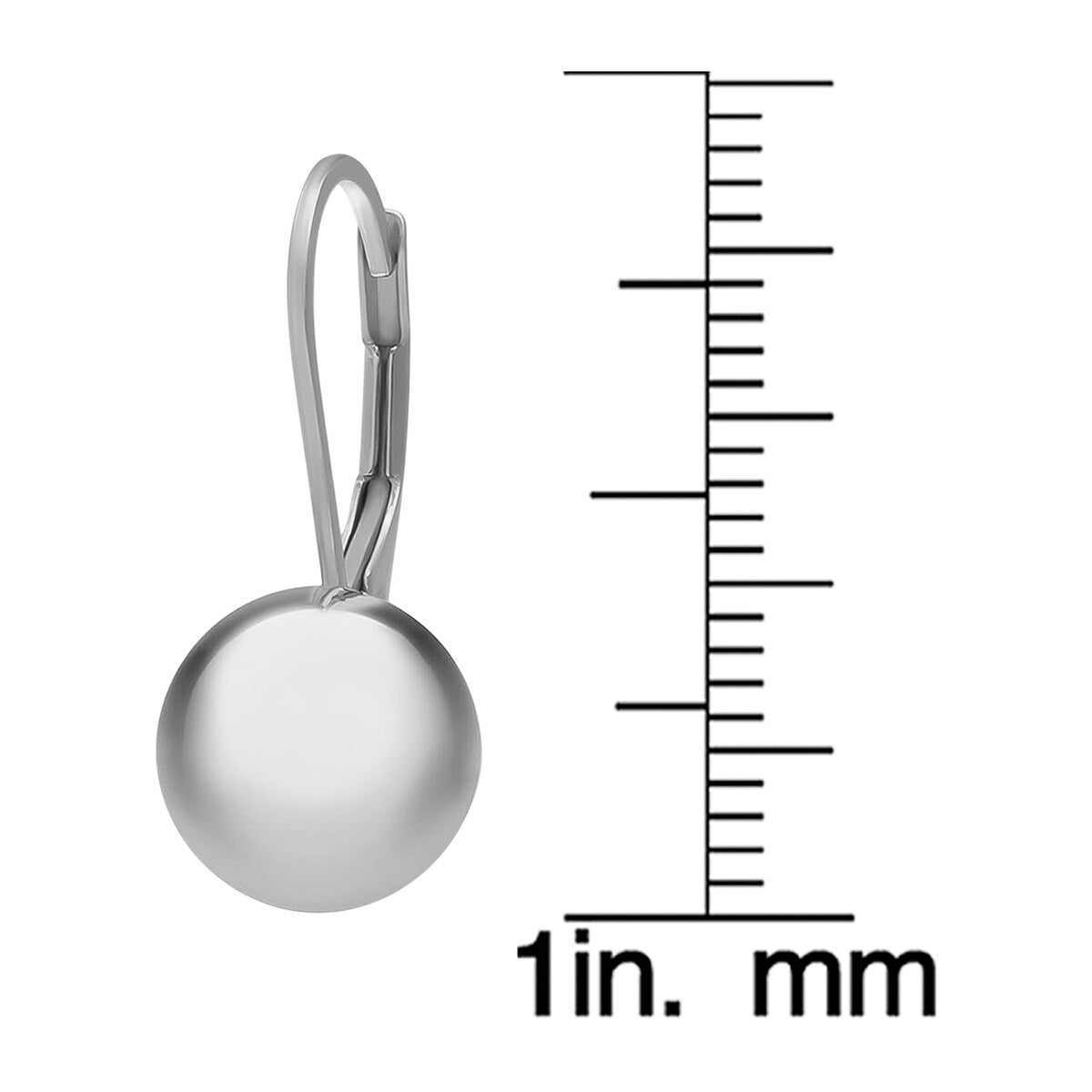 Victoria Townsend .925 Sterling Silver Ball Leaverback Earring