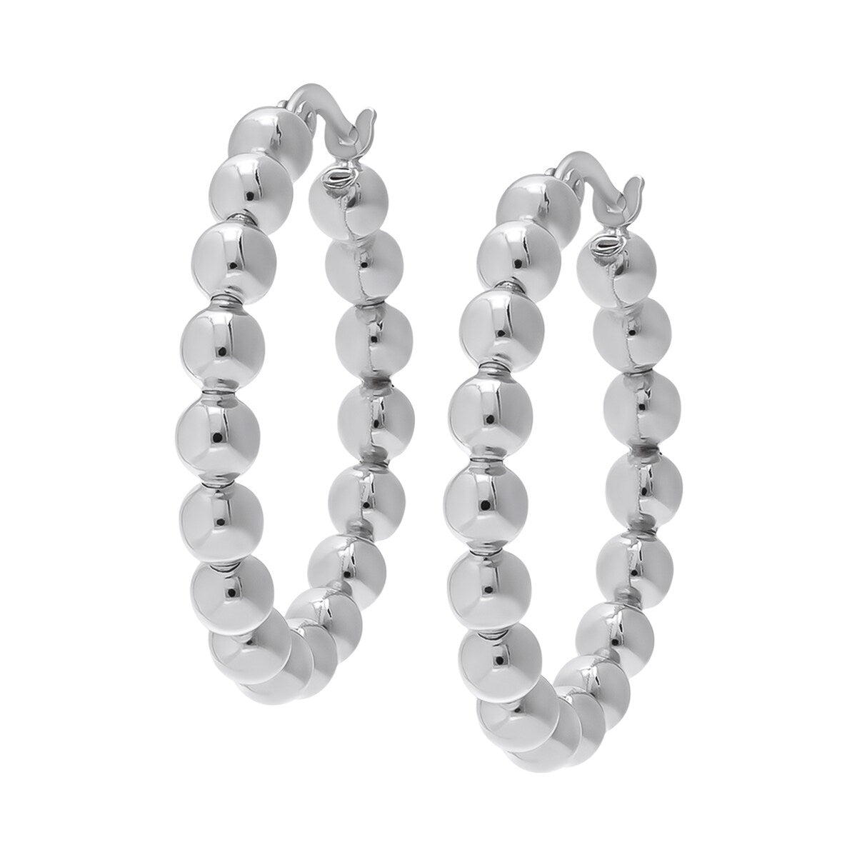 Victoria Townsend .925 Sterling Silver Bubble Hoop Earring