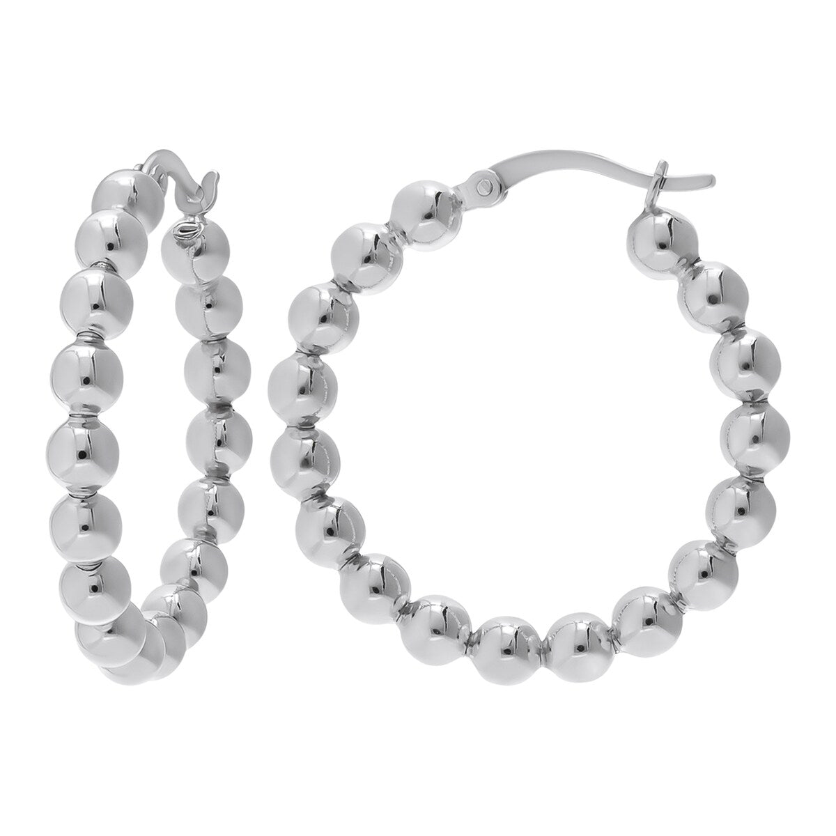 Victoria Townsend .925 Sterling Silver Bubble Hoop Earring