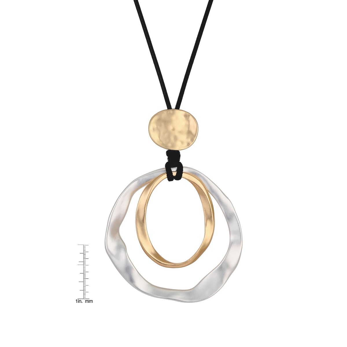 Victoria Townsend Gold Plated Large Orbital Pendant Necklace
