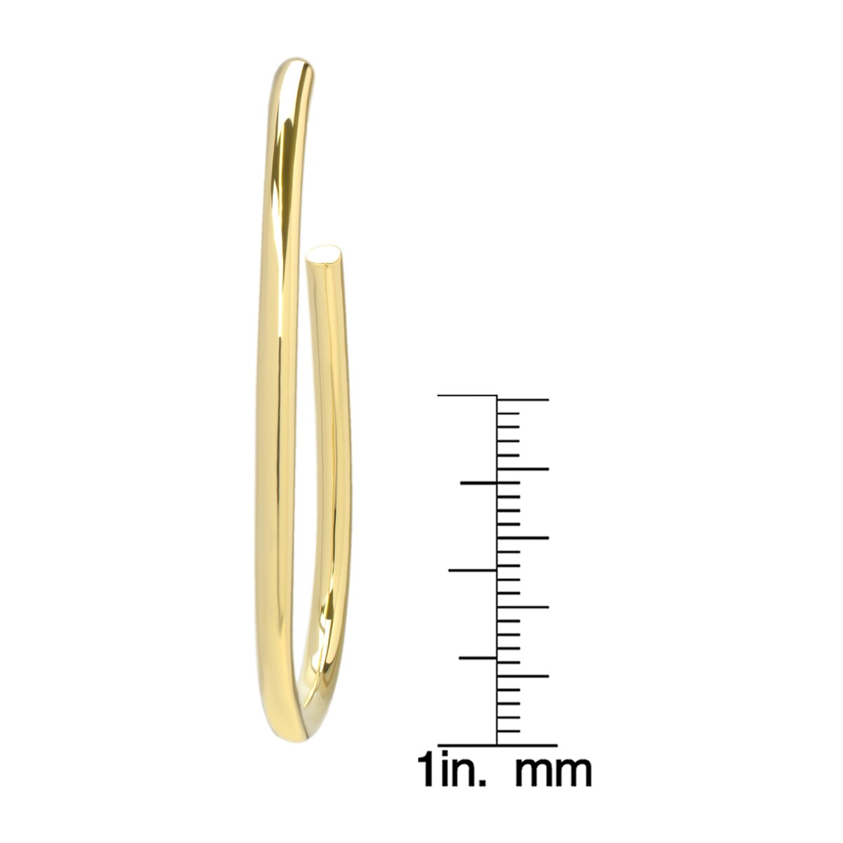 Victoria Townsend Gold Plated Teardrop Hoop Earring 50mm
