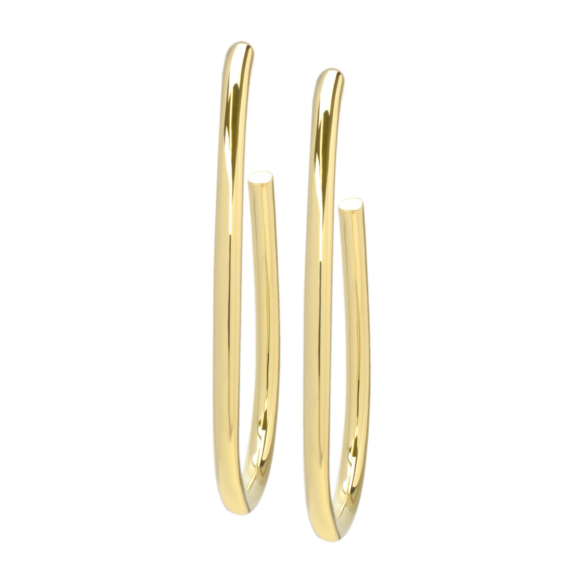Victoria Townsend Gold Plated Teardrop Hoop Earring 50mm