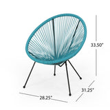 Vida Outdoor Woven 3 Piece Chat Set by Christopher Knight Home