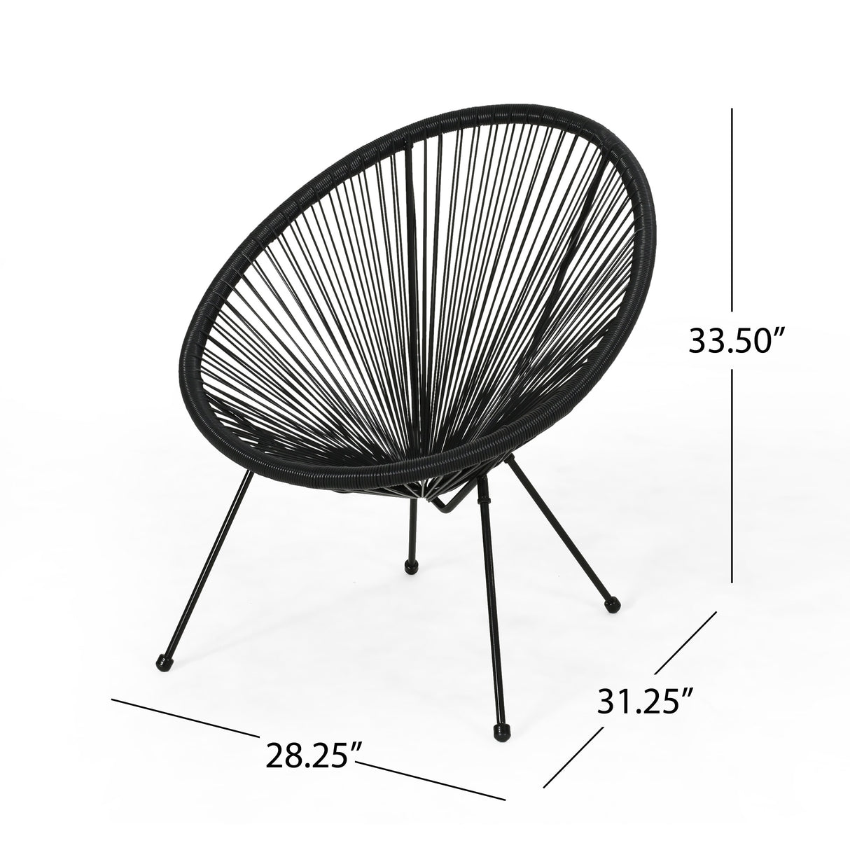 Vida Outdoor Woven 3 Piece Chat Set by Christopher Knight Home