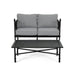 Vienne Outdoor Cushioned Aluminum Loveseat and Coffee Table by Christopher Knight Home