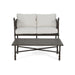 Vienne Outdoor Cushioned Aluminum Loveseat and Coffee Table by Christopher Knight Home