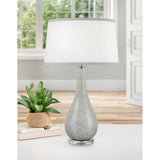 Vieste 31 in. Silver Mosaic Table Lamp