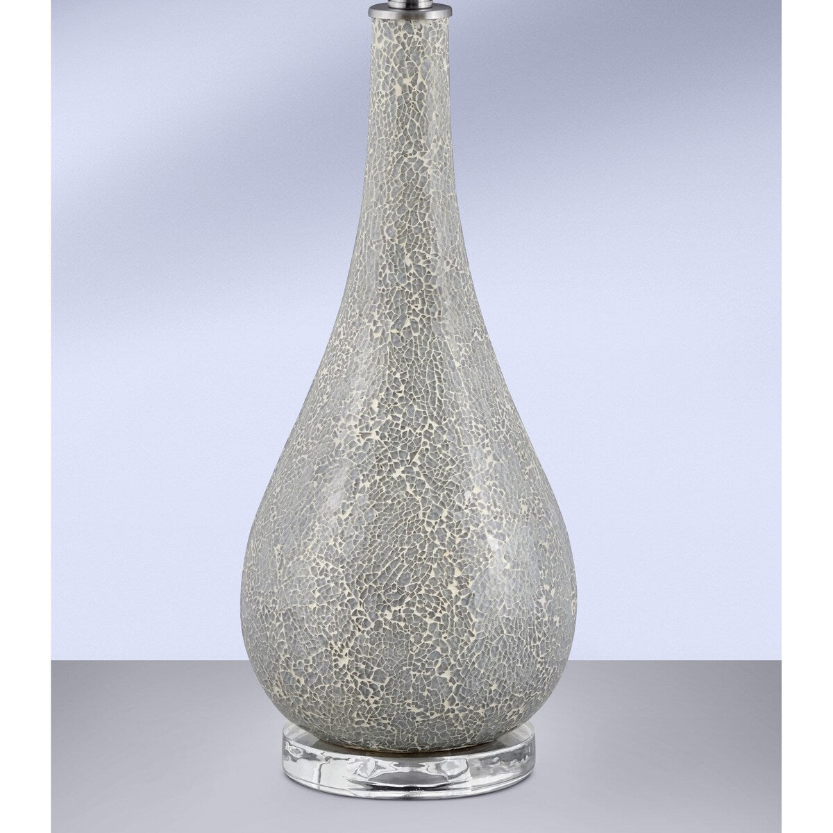 Vieste 31 in. Silver Mosaic Table Lamp