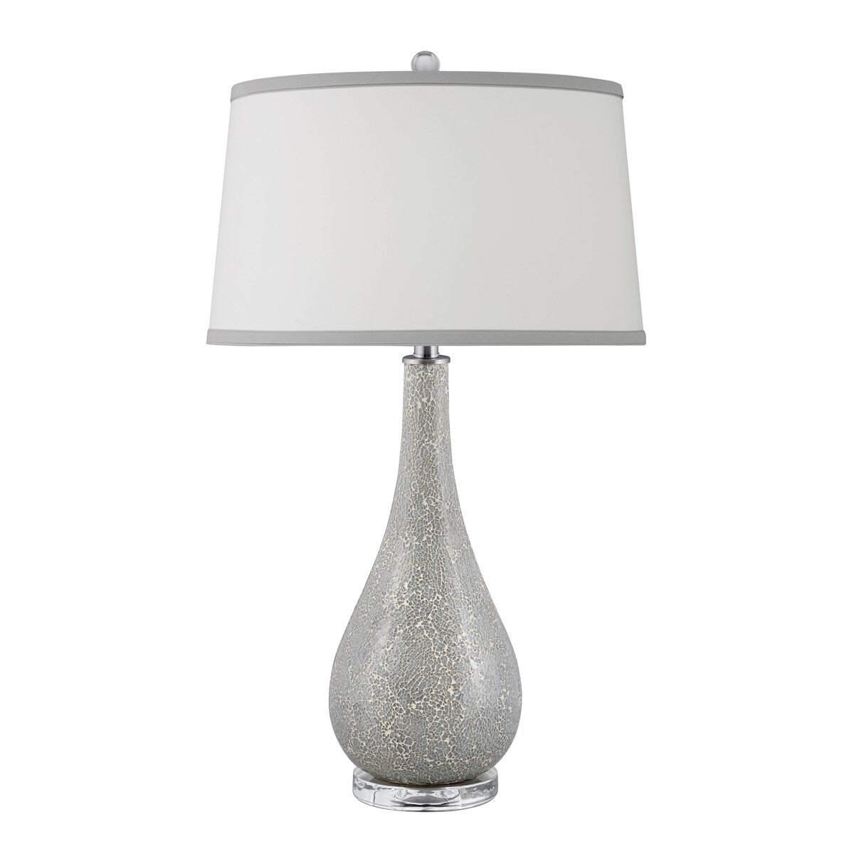 Vieste 31 in. Silver Mosaic Table Lamp