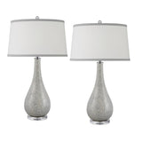 Vieste 31 in. Silver Mosaic Table Lamp