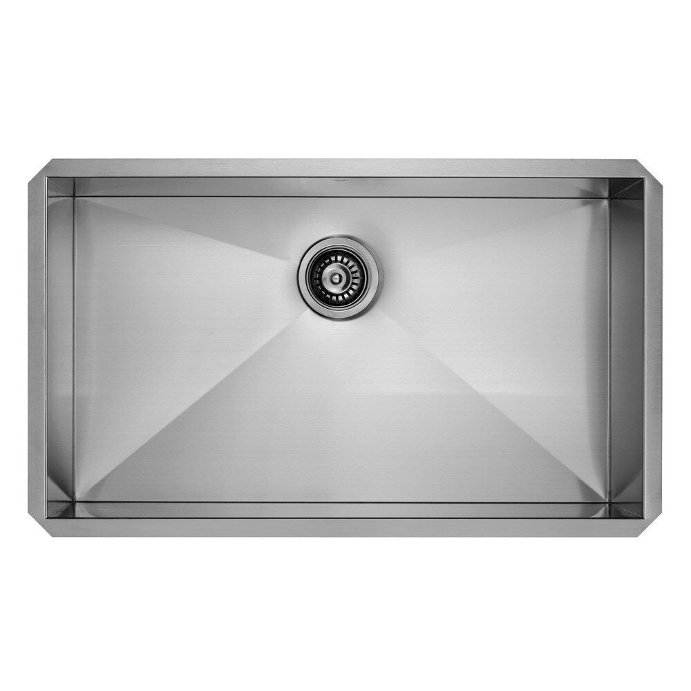 VIGO Undermount Stainless-Steel Swivel Kitchen Sink Faucet/Dispenser - Steel