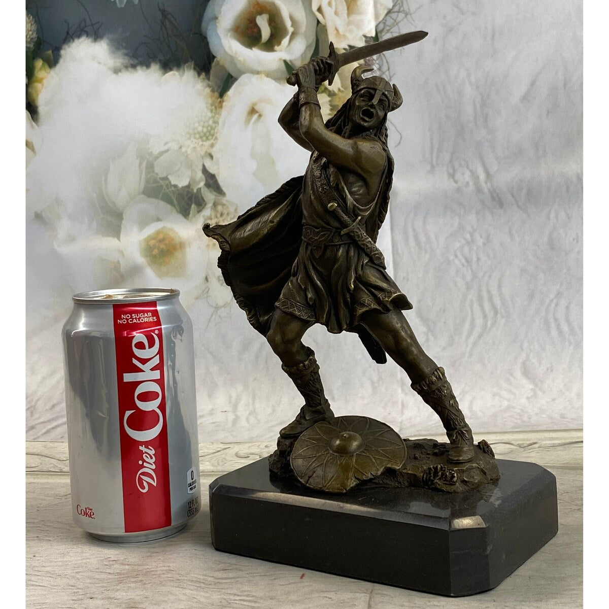 Viking Warrior By Kamiko Bronze Sculpture Japanese Artist Figurine Home Decor